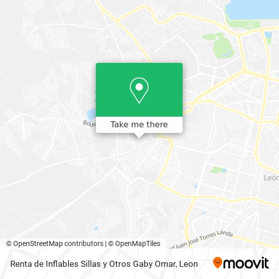 Mapa de Renta de Inflables Sillas y Otros Gaby Omar