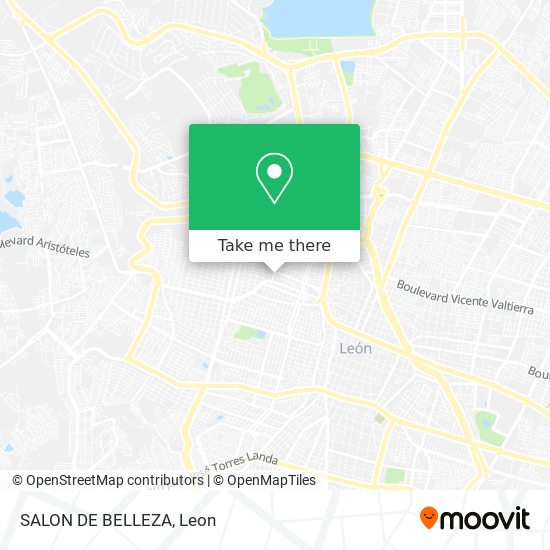 Mapa de SALON DE BELLEZA