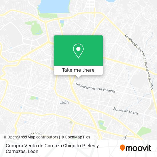 Mapa de Compra Venta de Carnaza Chiquito Pieles y Carnazas