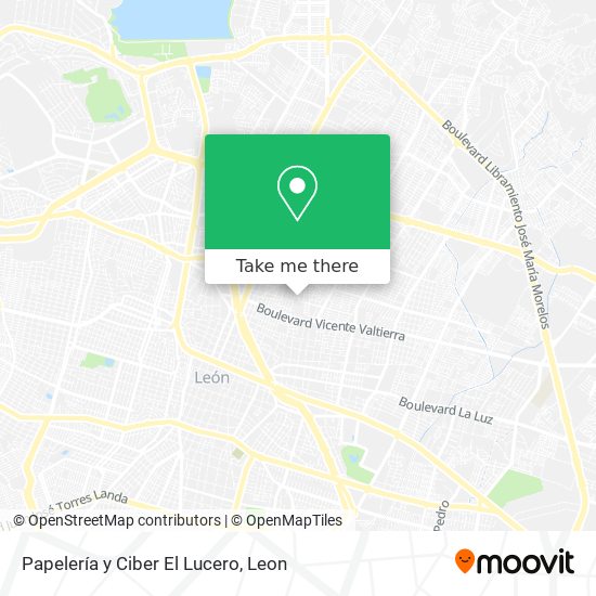 Mapa de Papelería y Ciber El Lucero
