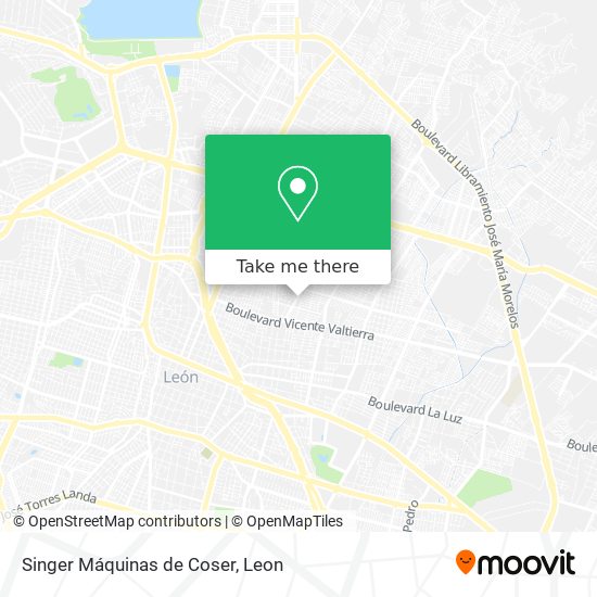Singer Máquinas de Coser map