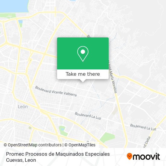 Promec Procesos de Maquinados Especiales Cuevas map