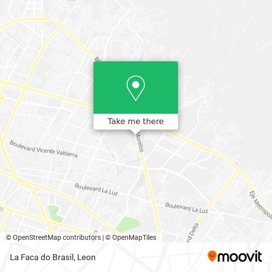 Mapa de La Faca do Brasil