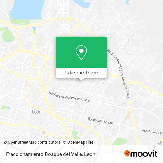 Mapa de Fraccionamiento Bosque del Valle