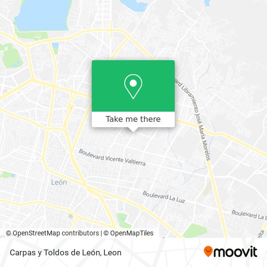 Carpas y Toldos de León map