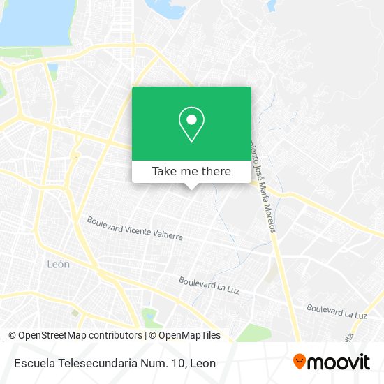 Mapa de Escuela Telesecundaria Num. 10