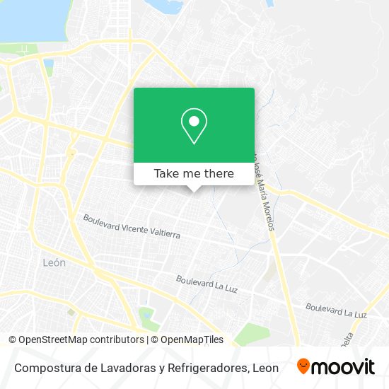 Compostura de Lavadoras y Refrigeradores map