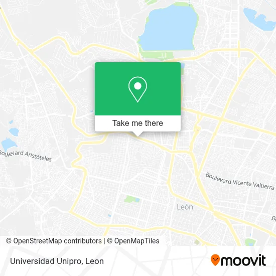 Universidad Unipro map