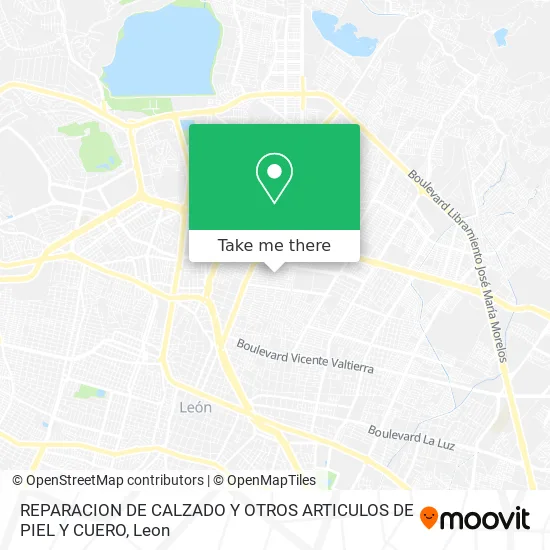 REPARACION DE CALZADO Y OTROS ARTICULOS DE PIEL Y CUERO map