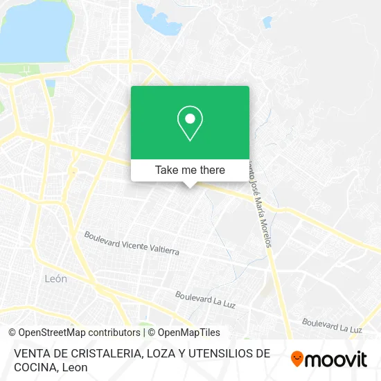 VENTA DE CRISTALERIA, LOZA Y UTENSILIOS DE COCINA map