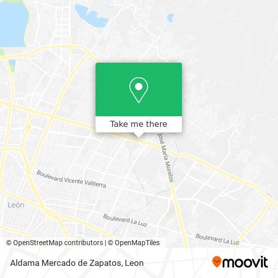 Mapa de Aldama Mercado de Zapatos