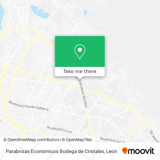 Mapa de Parabrisas Económicos Bodega de Cristales