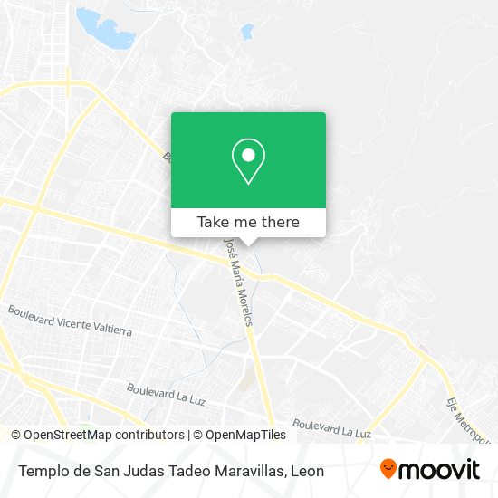 Mapa de Templo de San Judas Tadeo Maravillas