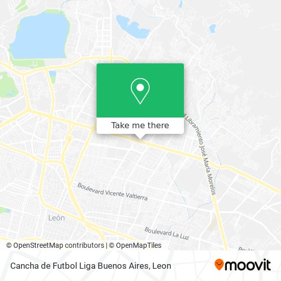Cancha de Futbol Liga Buenos Aires map