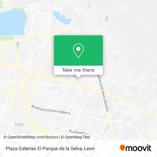 Plaza Galerías El Parque de la Selva map