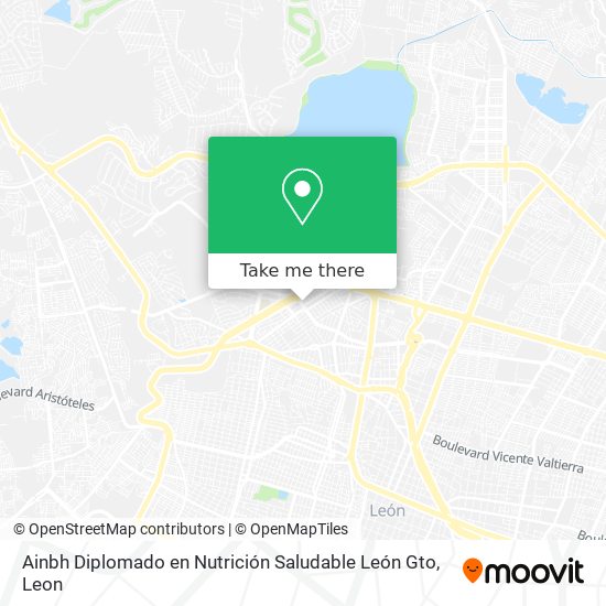 Ainbh Diplomado en Nutrición Saludable León Gto map