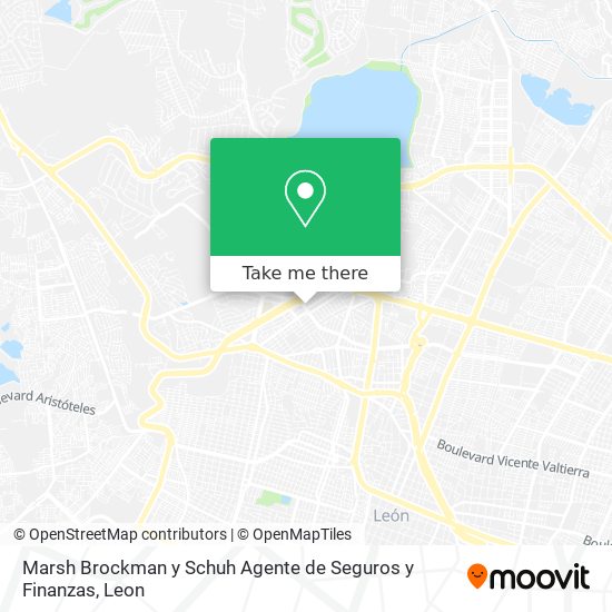 Mapa de Marsh Brockman y Schuh Agente de Seguros y Finanzas