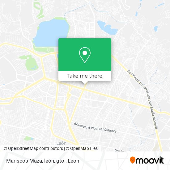 Mariscos Maza, león, gto. map
