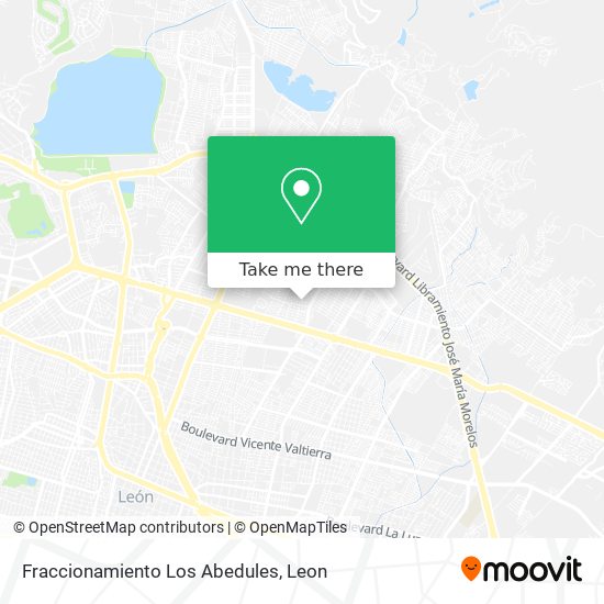 Fraccionamiento Los Abedules map