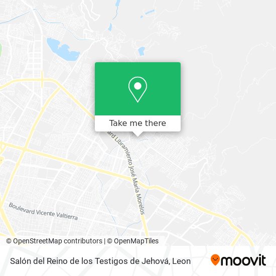 Salón del Reino de los Testigos de Jehová map