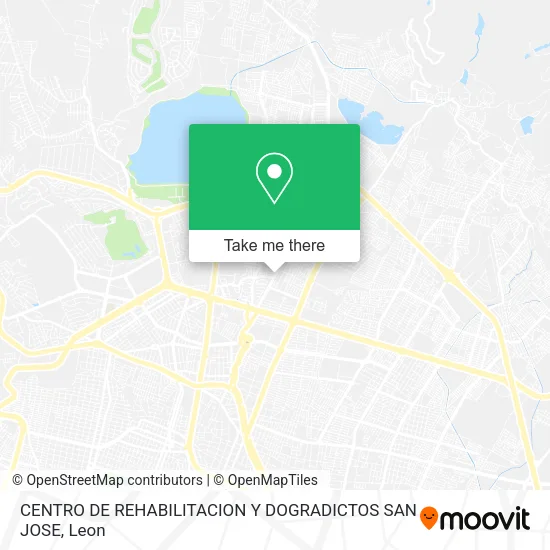 CENTRO DE REHABILITACION Y DOGRADICTOS SAN JOSE map