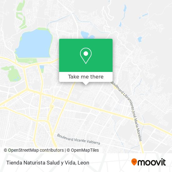 Mapa de Tienda Naturista Salud y Vida