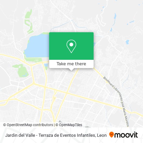 Mapa de Jardin del Valle - Terraza de Eventos Infantiles