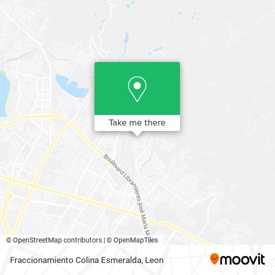 Fraccionamiento Colina Esmeralda map