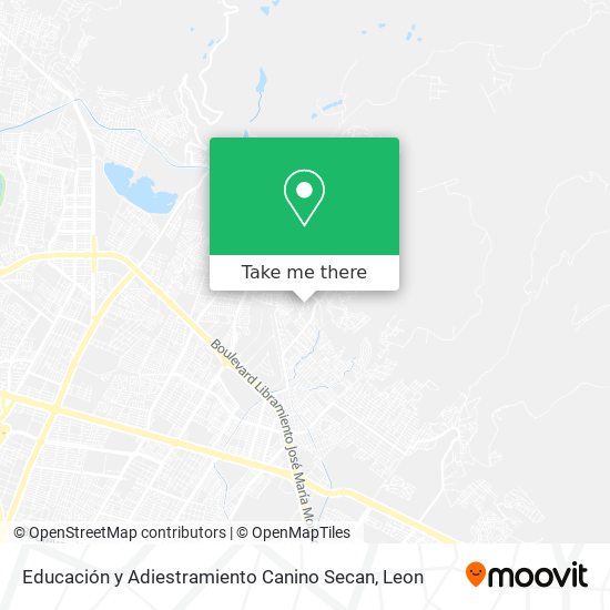 Mapa de Educación y Adiestramiento Canino Secan