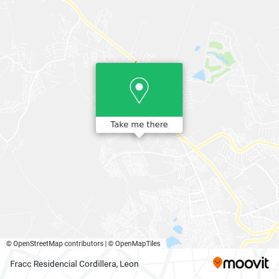 Fracc Residencial Cordillera map
