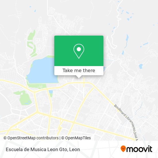Mapa de Escuela de Musica Leon Gto