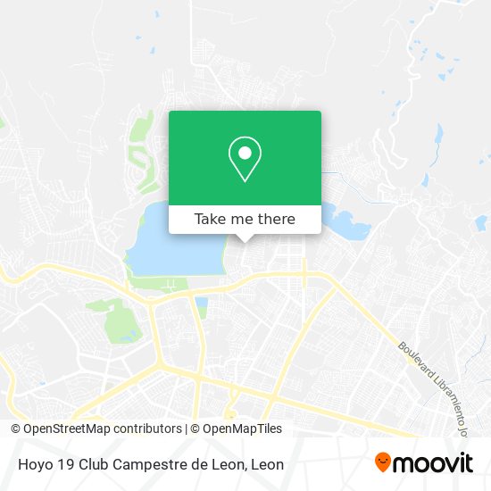 Hoyo 19 Club Campestre de Leon map