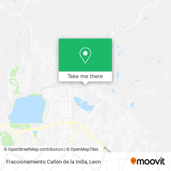 Mapa de Fraccionamiento Cañón de la India