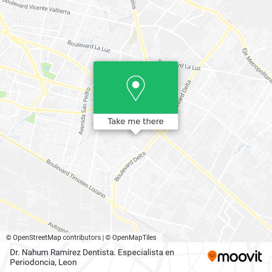 Dr. Nahum Ramírez Dentista. Especialista en Periodoncia map