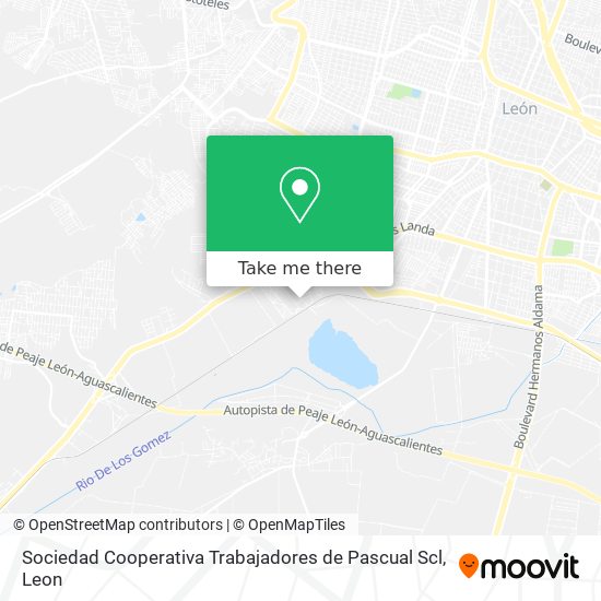 Sociedad Cooperativa Trabajadores de Pascual Scl map