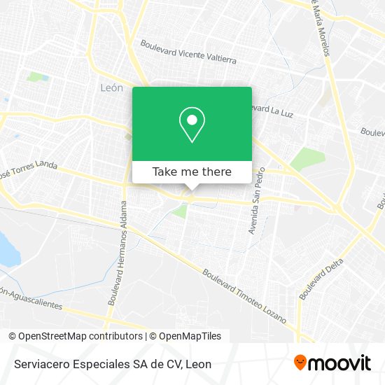 Serviacero Especiales SA de CV map