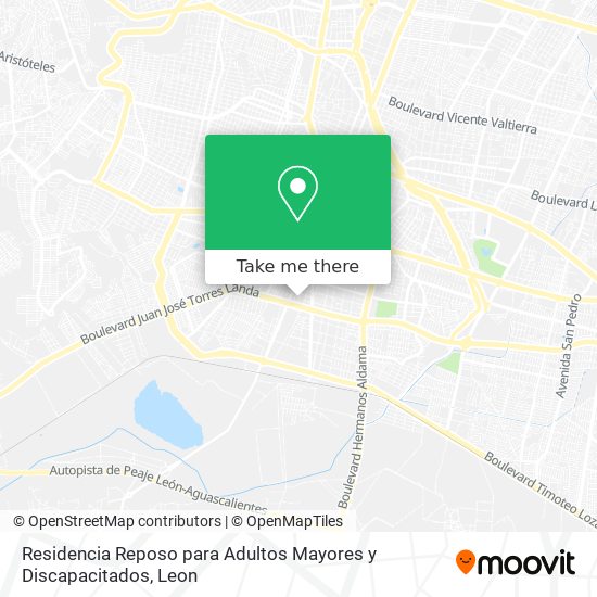 Mapa de Residencia Reposo para Adultos Mayores y Discapacitados