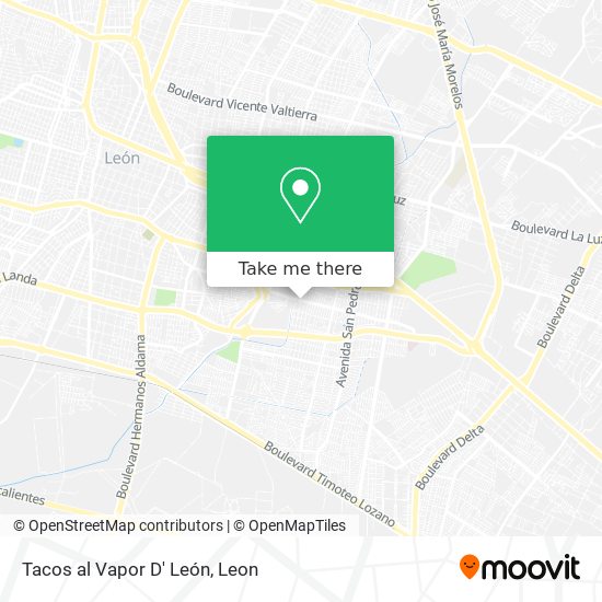 Mapa de Tacos al Vapor D' León