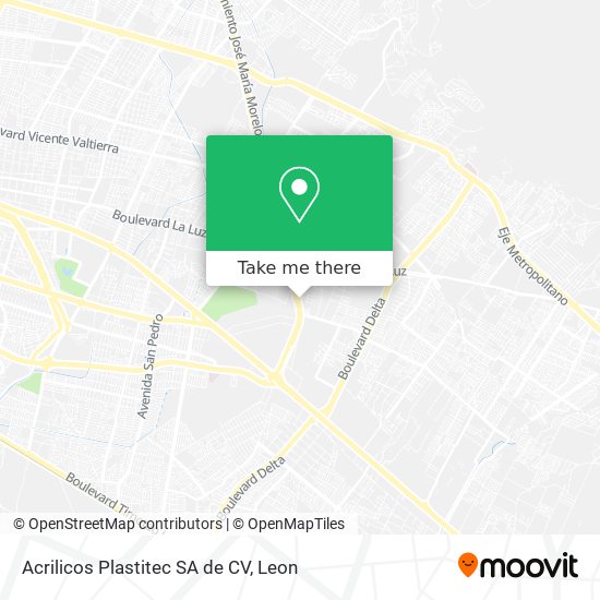 Acrilicos Plastitec SA de CV map