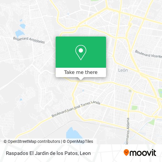 Raspados El Jardin de los Patos map