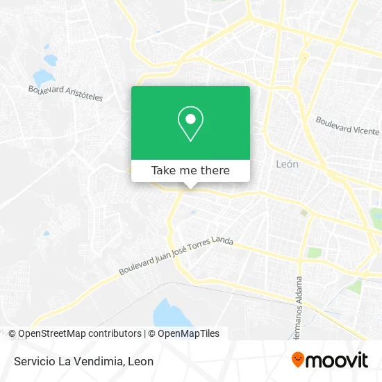 Servicio La Vendimia map