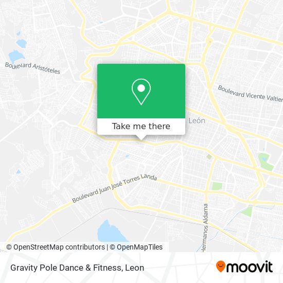Gravity Pole Dance & Fitness map