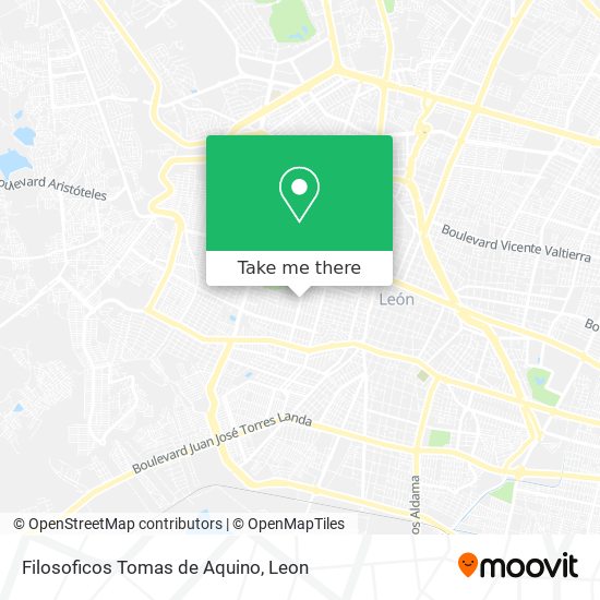 Filosoficos Tomas de Aquino map