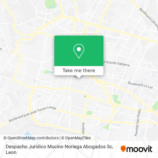 Mapa de Despacho Juridico Mucino Noriega Abogados Sc