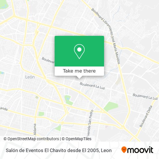 Mapa de Salón de Eventos El Chavito desde El 2005