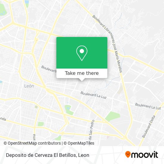 Mapa de Deposito de Cerveza El Betillos