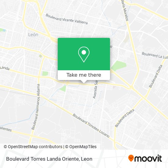 Mapa de Boulevard Torres Landa Oriente