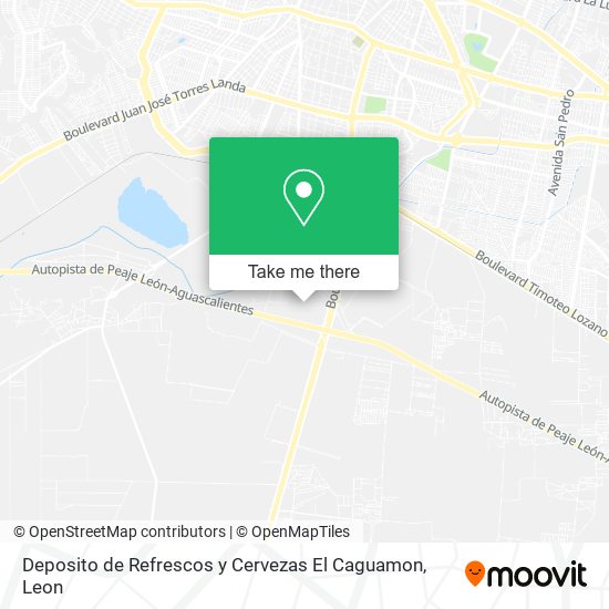 Mapa de Deposito de Refrescos y Cervezas El Caguamon