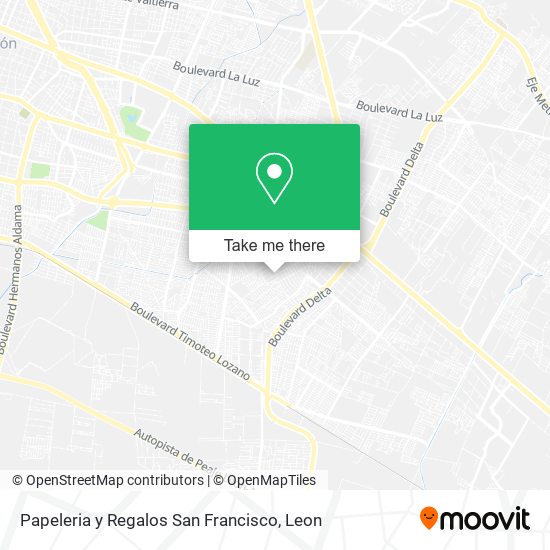 Papeleria y Regalos San Francisco map
