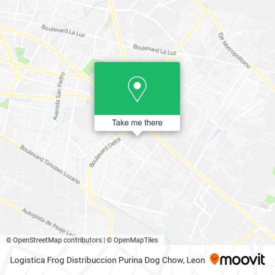 Logistica Frog Distribuccion Purina Dog Chow map